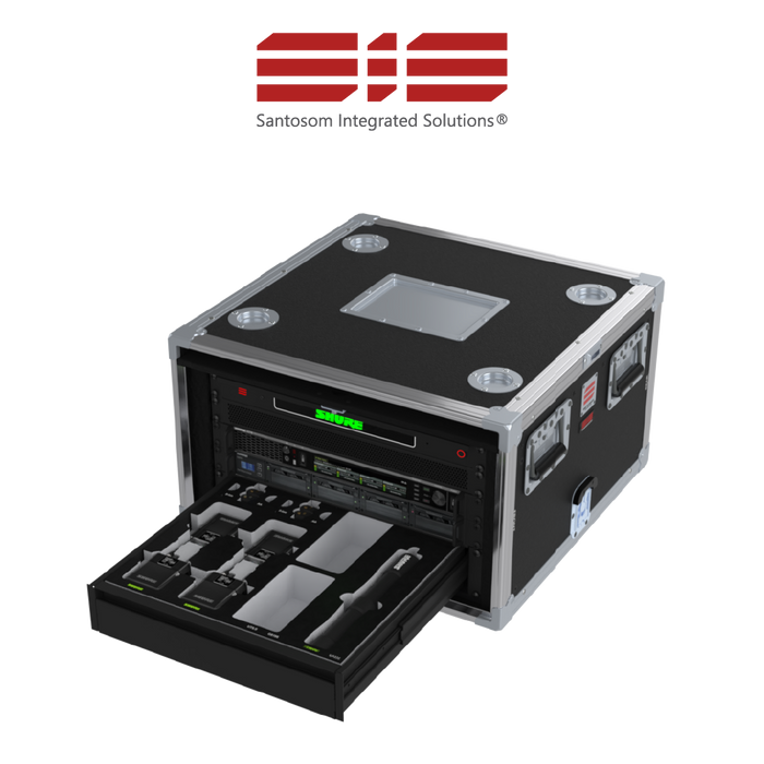 Santosom Integrated Solutions® (SIS) for Wireless IEM, 4 CH, SHURE AXIENT® PSM (EU)