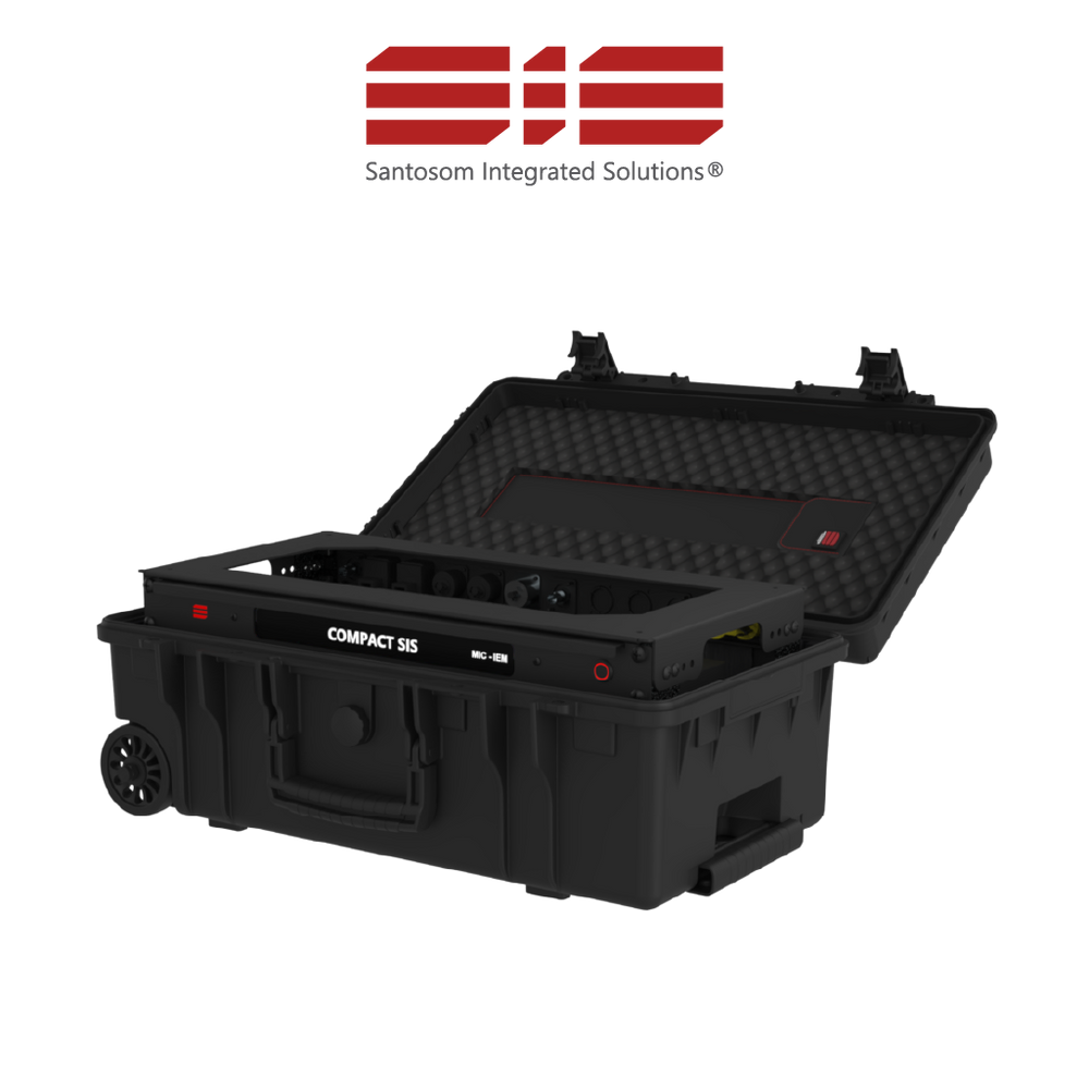 Santosom Integrated Solutions® (SIS) for Wireless in Plastic Case 1x MIC, 1x IEM, SHURE & SENNHEISER