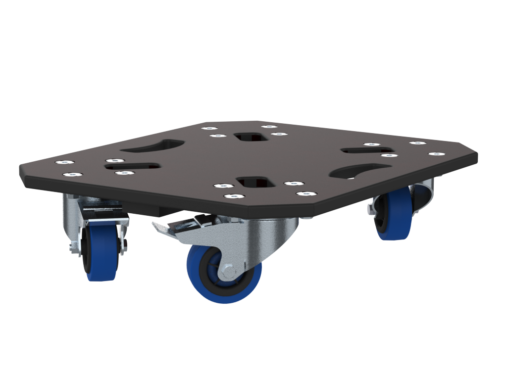 Santosom Caster Board With Wheels, 520x450 mm.