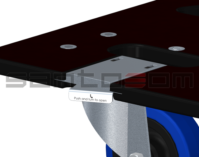 Santosom Skate ASD3 19" Side Sliding Rack 530