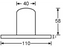 Adam Hall Hardware Flange For LoudSpeaker Box 110x55 mm