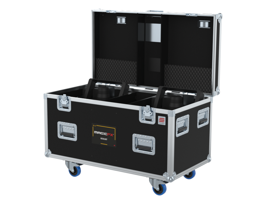 SANTOSOM Flight case, 2x Magic FX Eco2Jet