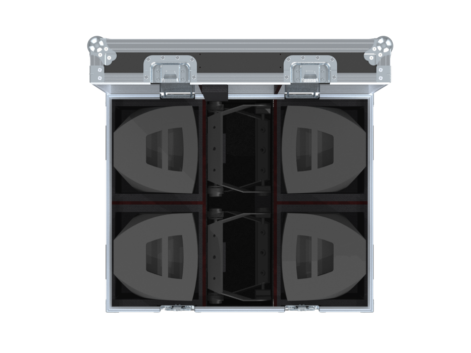 Santosom Cabinet Flight case PRO, 4x D&B E8 + Z5350