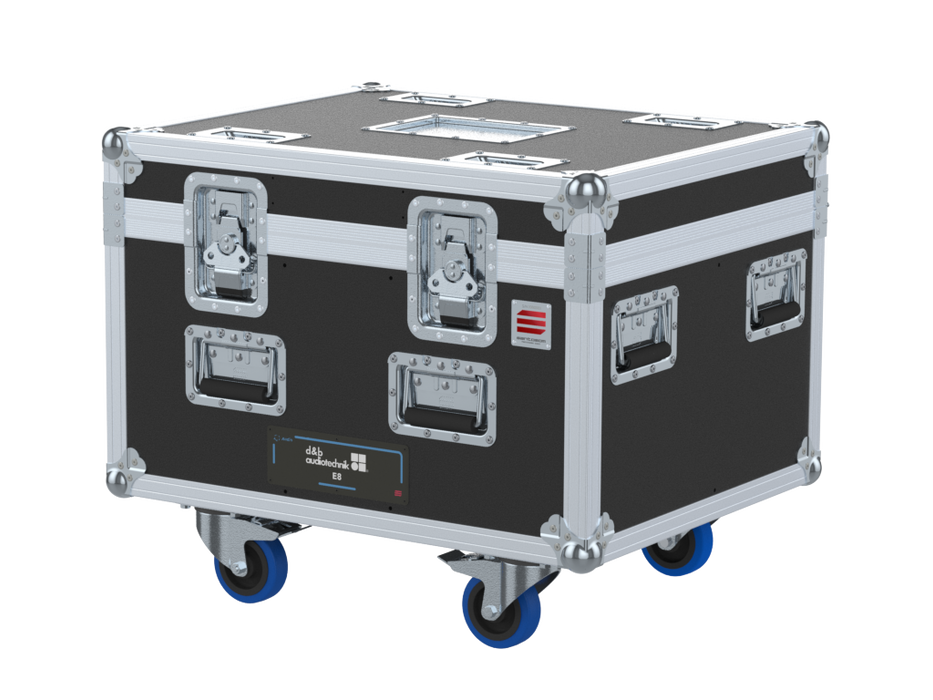 Santosom Cabinet Flight case PRO, 4x D&B E8 + Z5350