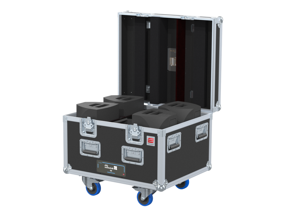 Santosom Cabinet Flight case PRO, 4x D&B E8 + Z5350
