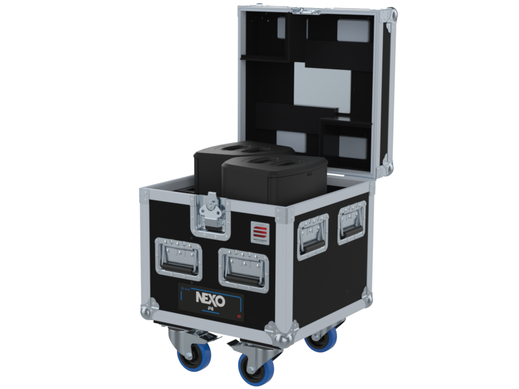 Santosom Cabinet Flight case PRO, 2x NEXO P8 (423x 250x 276)