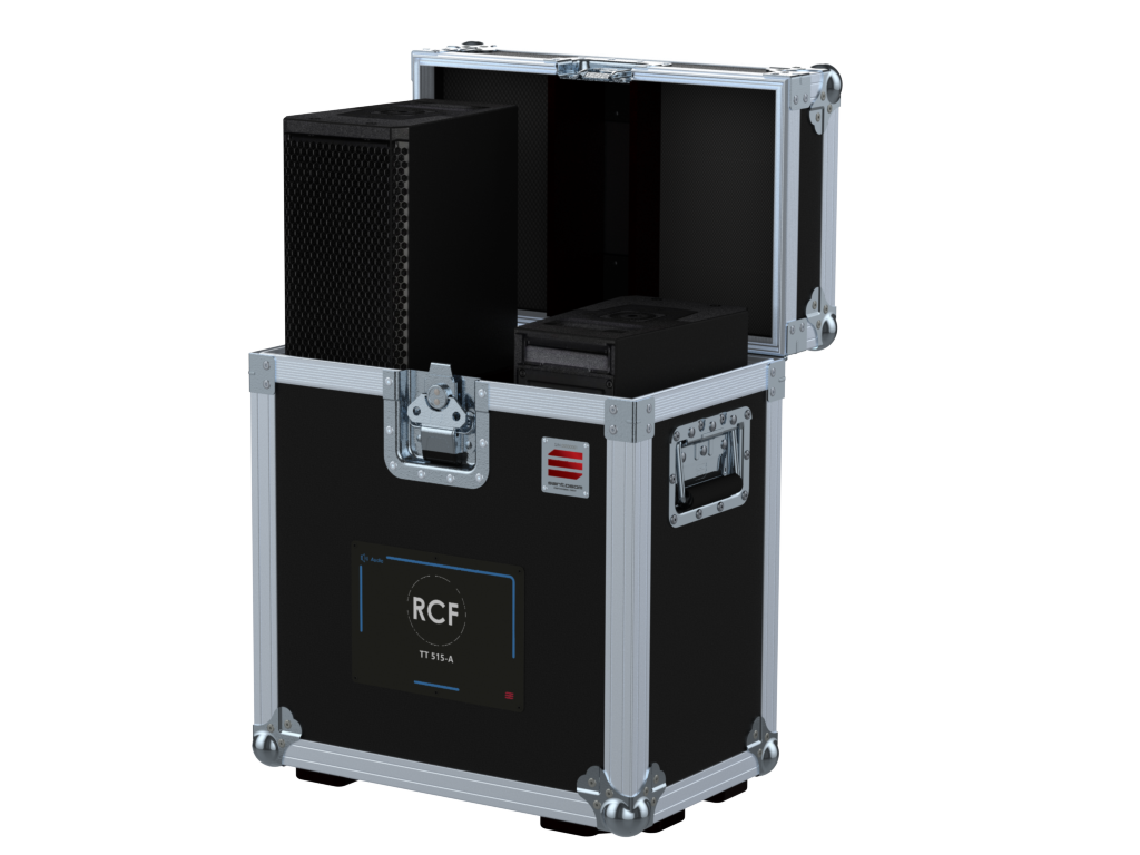 SANTOSOM Flight case STD, 2x RCF TT 515-A