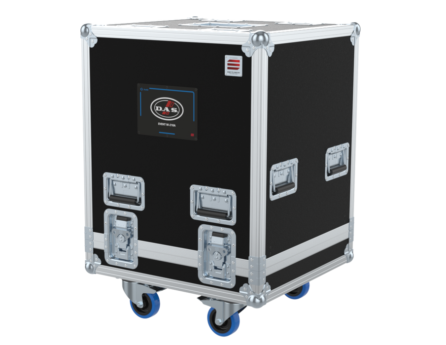 SANTOSOM POINT SOURCE Flight case, 2x DAS Audio EVENT M-210A