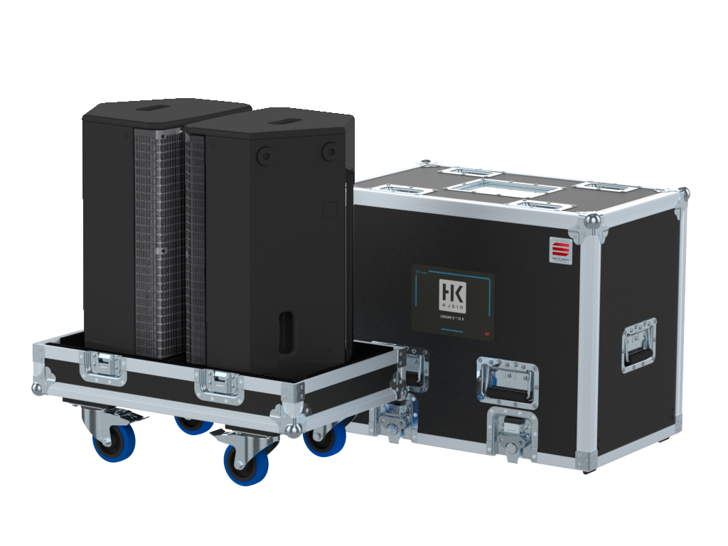 Santosom Cabinet Flight case Pro, 2x HK LINEAR 5 MK II 112 XA