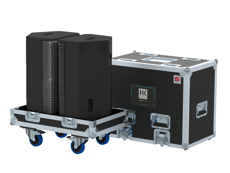 Santosom Cabinet Flight case Pro, 2x HK LINEAR 5 MK II 112 XA
