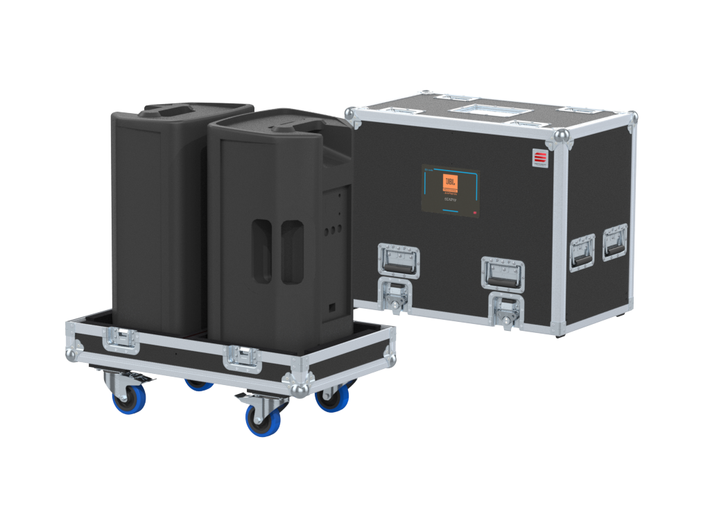 SANTOSOM POINT SOURCE Flight case STD, 2x JBL-EON712