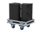 Santosom Cabinet Flight case STD, 2x QSC K10