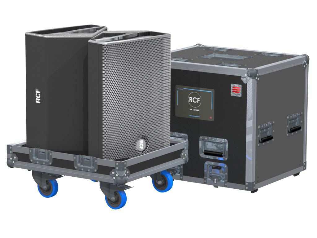 Santosom Cabinet Flight case PRO, 2x RCF NX 12-SMA