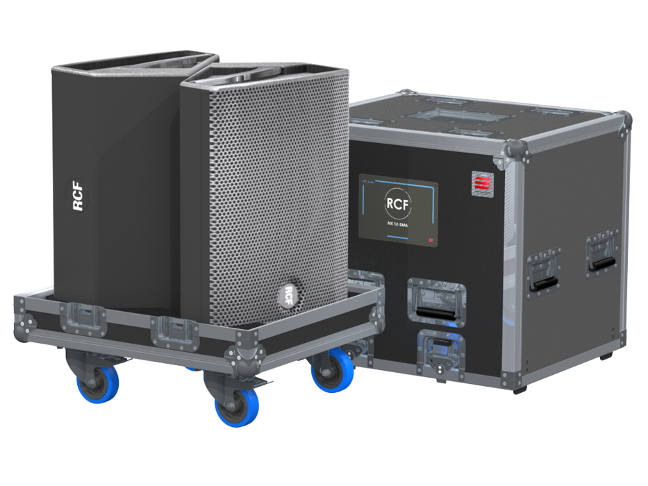 Santosom Cabinet Flight case PRO, 2x RCF NX 12-SMA