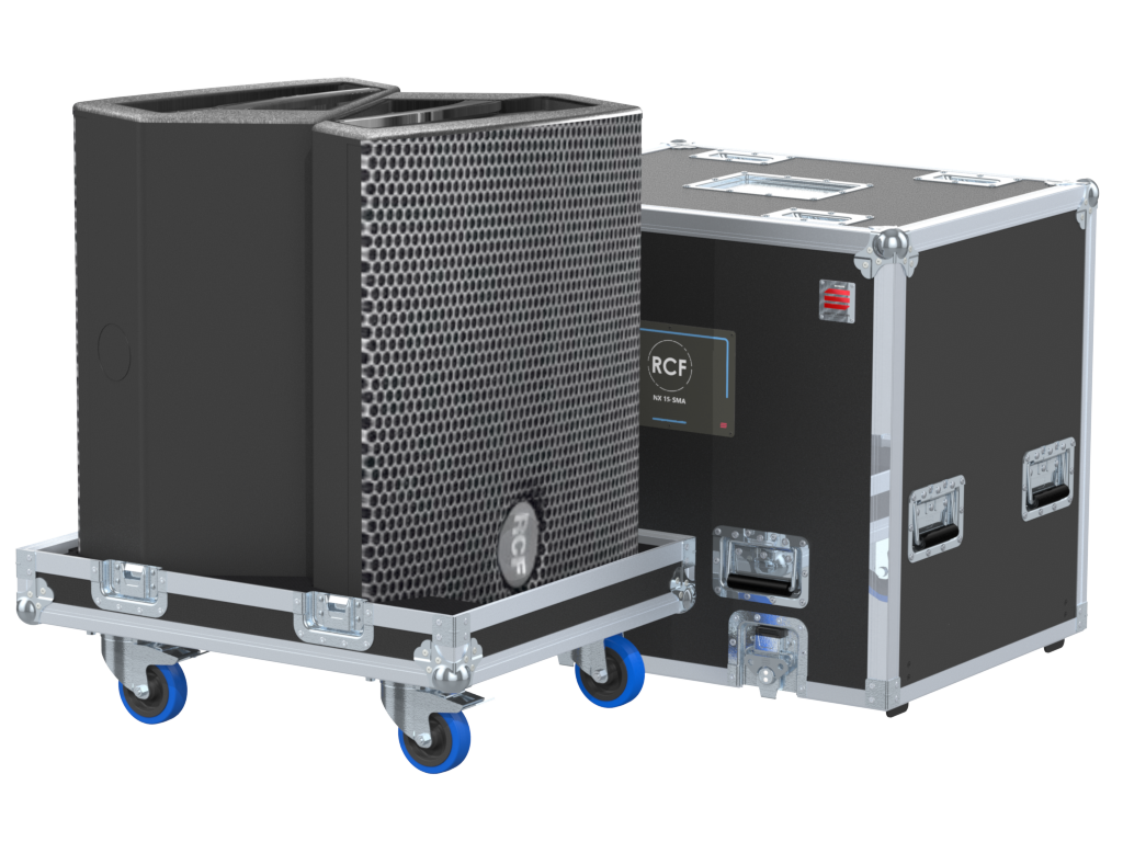 Santosom Cabinet Flight case PRO, 2x RCF NX 15-SMA