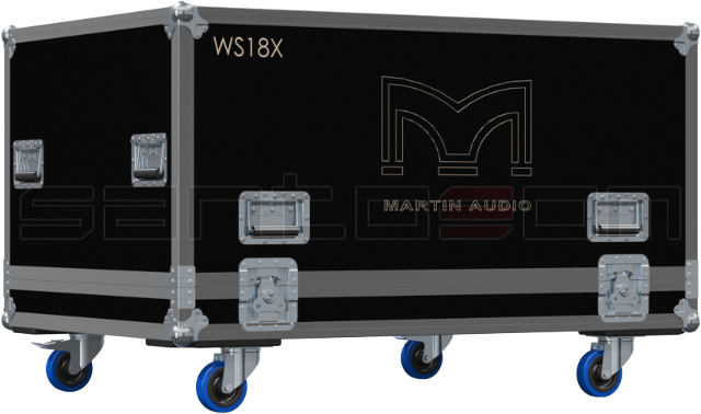 Santosom Backline Flight Case PRO, 2x Martin Audio WS18X