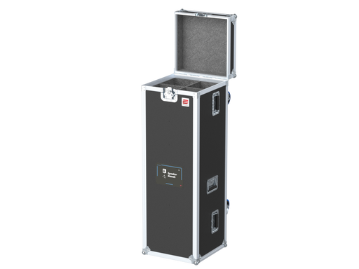 SANTOSOM SPEAKER STANDS Flight case, 4x Speaker Stands Ø170