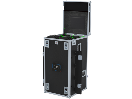 SANTOSOM Mic Stand Flight case PRO-1, 20 Mic Stands + 24 Bases Ø250