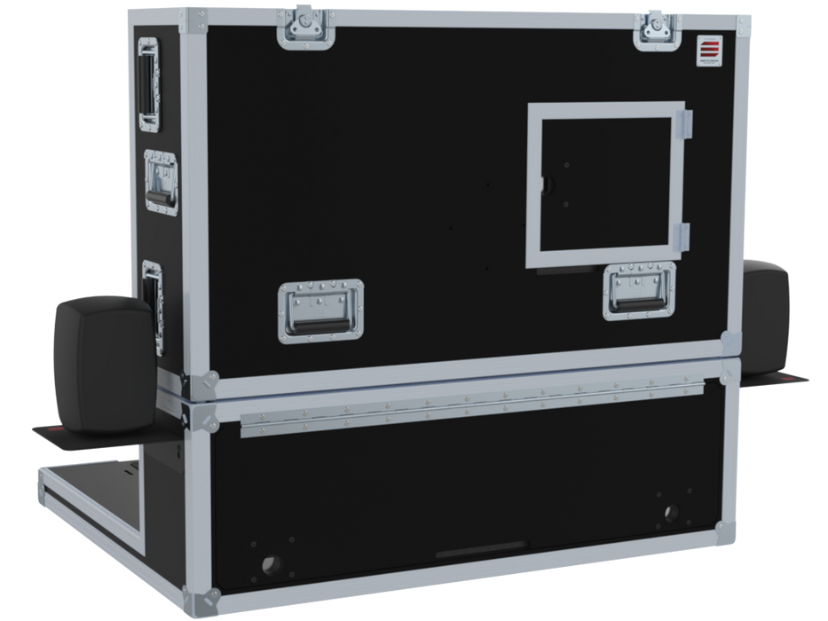 Santosom Video Controller Flight case, Production mixer BlackMagic ATEM 2ME + Monitor