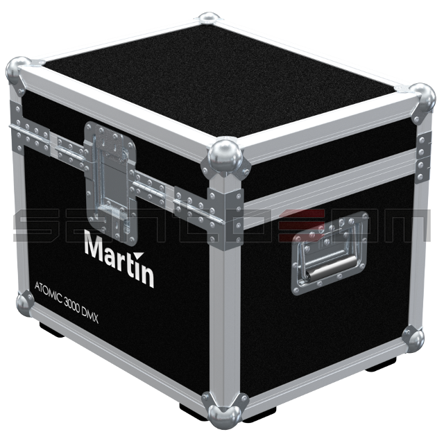 Santosom Make Up Flight case, 2x Martin Atomic 3000DMX