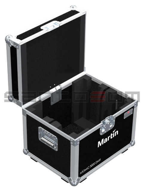 Santosom Make Up Flight case, 2x Martin Atomic 3000DMX