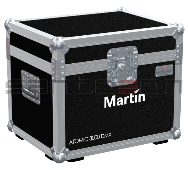Santosom Make Up Flight case, 2x Martin Atomic 3000DMX