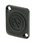 Neutrik Dummy-plate to cover D-size cutouts, Neutrik DBA-BL