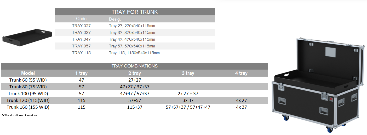 Santosom Trunk PRO TOUR 160 (156x56x56cm WID)