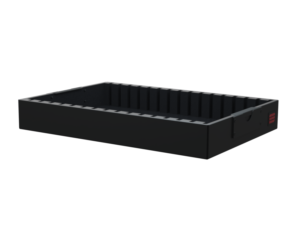 SANTOSOM Aluminum Tray1 1U, for PX2L (36x25x05 WID)