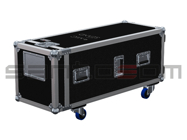 SANTOSOM MICROPHONE STANDS Flight case, 9x Mic Stands (Ø105x1090)