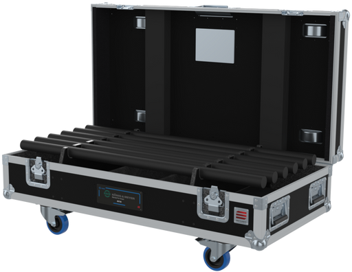 SANTOSOM SPEAKER STANDS Flight case PRO, 6x K&M 26735 Round base