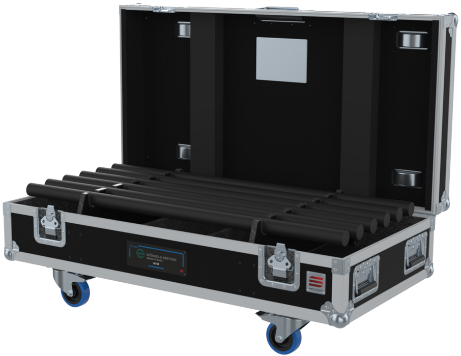 SANTOSOM SPEAKER STANDS Flight case PRO, 6x K&M 26735 Round base