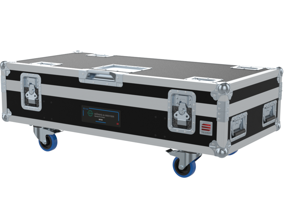 SANTOSOM SPEAKER STANDS Flight case PRO, 6x K&M 26735 Round base