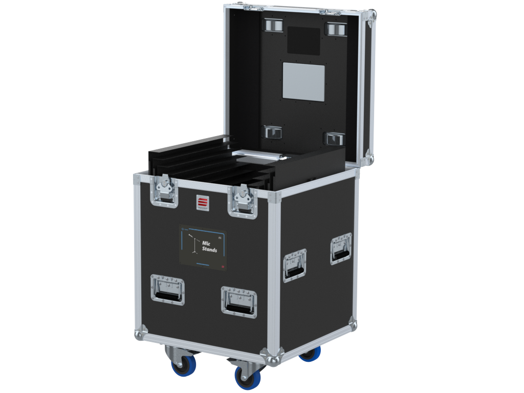 SANTOSOM Flight case PRO, 25x Orchestra Stand (shelves)