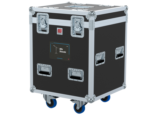 SANTOSOM Flight case PRO, 25x Tripés de Orquestra (estantes)