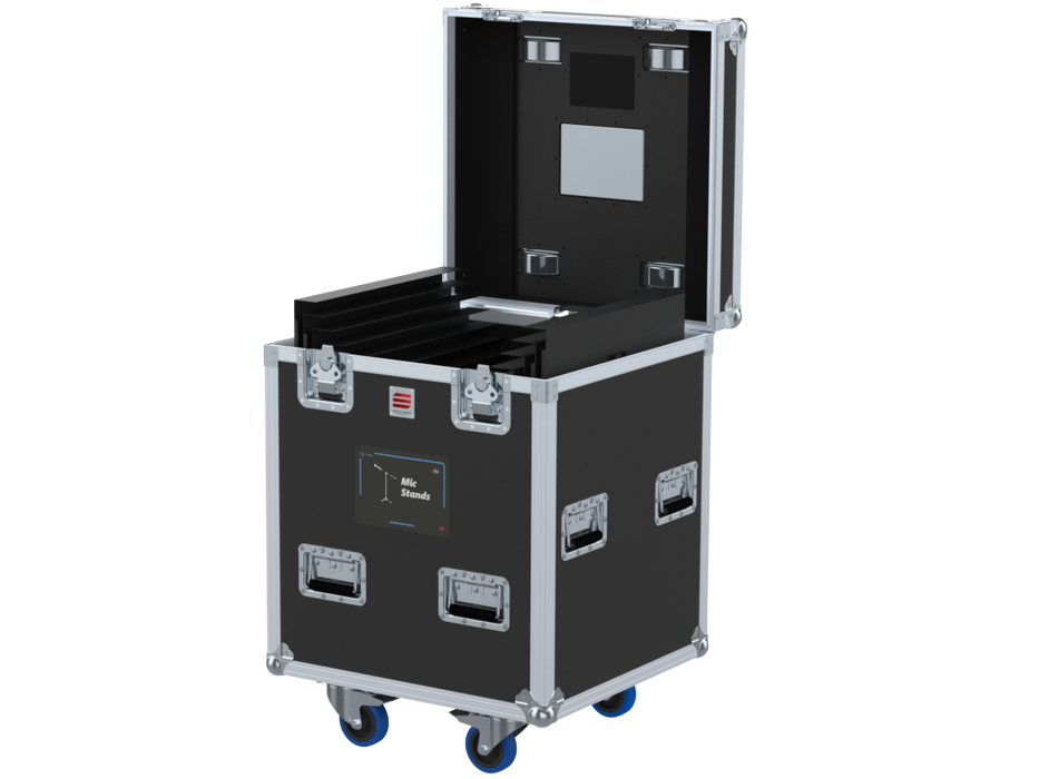 SANTOSOM Flight case PRO, 25x Orchestra Stand (shelves)