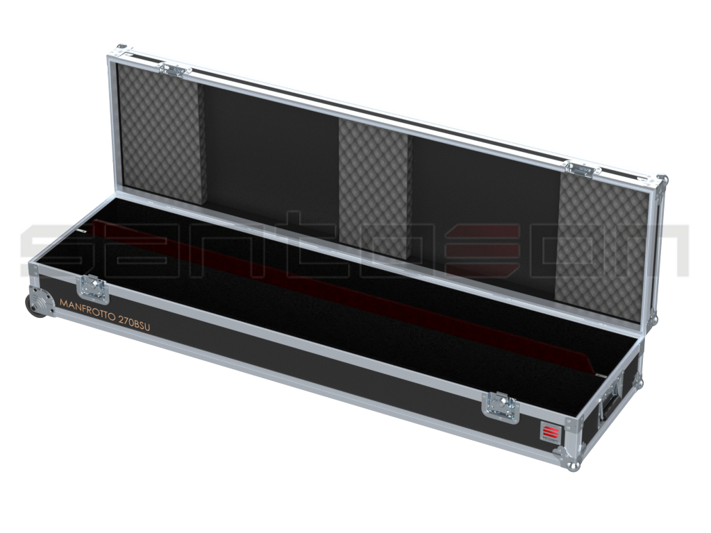 SANTOSOM SPEAKER STANDS Flight Case, 2x Manfrotto 270BSU