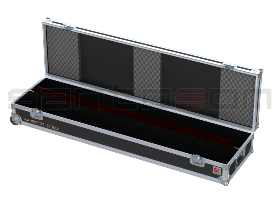 SANTOSOM SPEAKER STANDS Flight Case, 2x Manfrotto 270BSU
