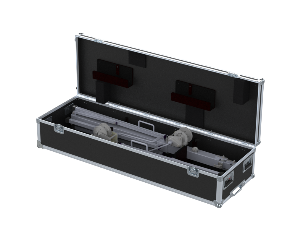 SANTOSOM Lift Stands Flight case PRO, 2x VMB TE-046 + 2x VMB PSU-06