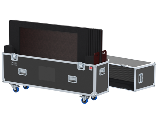 SANTOSOM Display Flight case PRO, 2x Screen adjustable ±60" (max: 150x91x11)