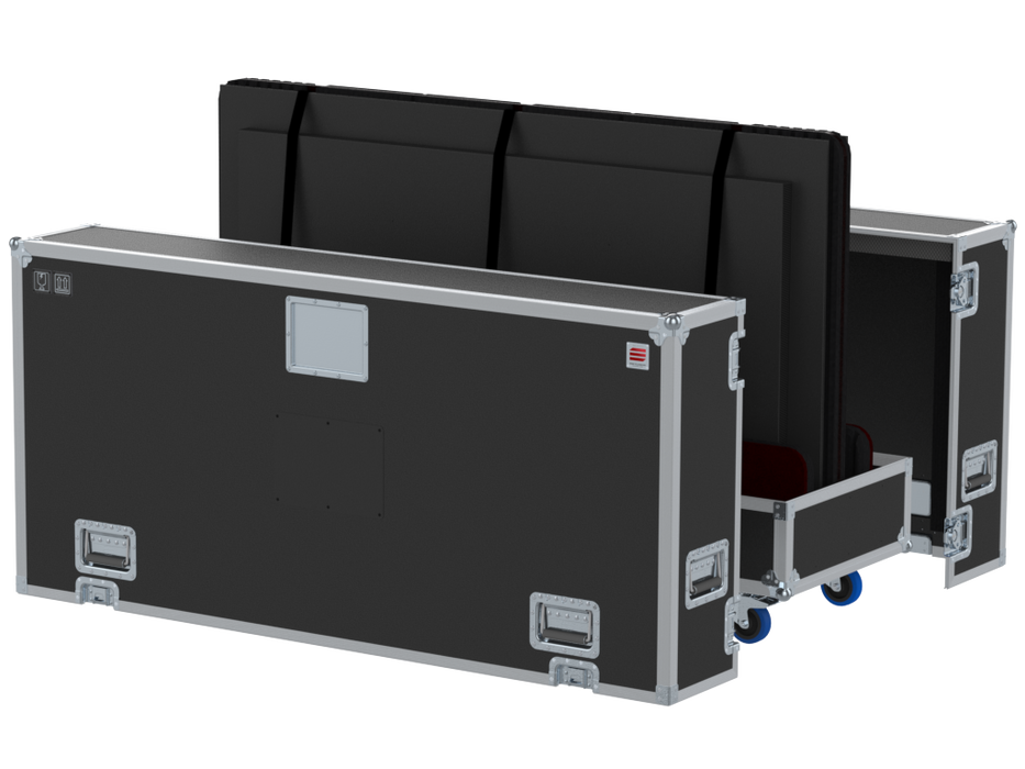 SANTOSOM Display Flight case PRO, 2x Screens 55" a 75", 6x 40"