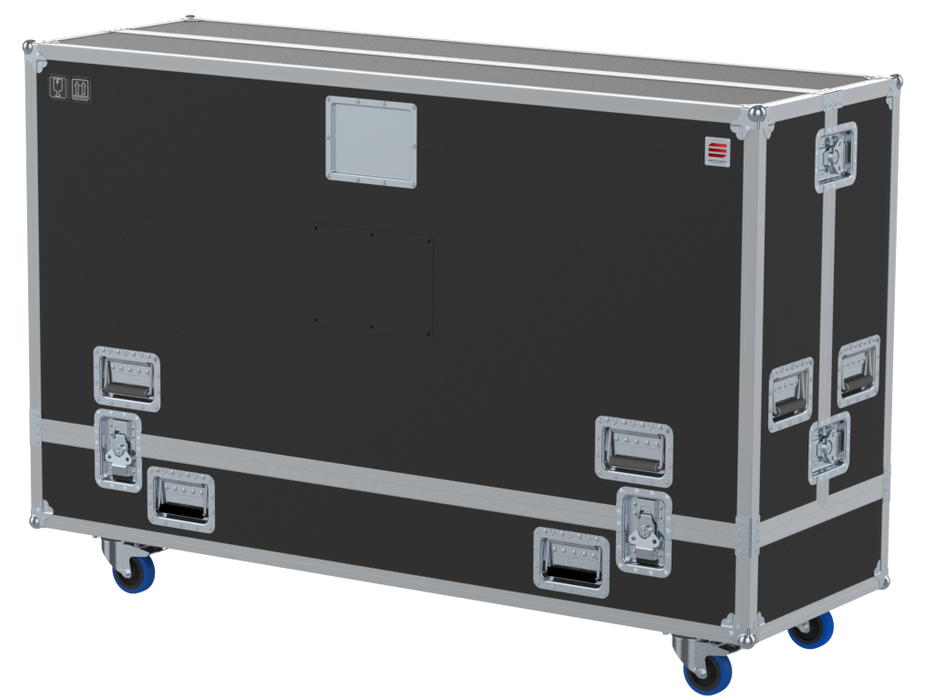 SANTOSOM Display Flight case PRO, 2x Screens 55" a 75", 6x 40"