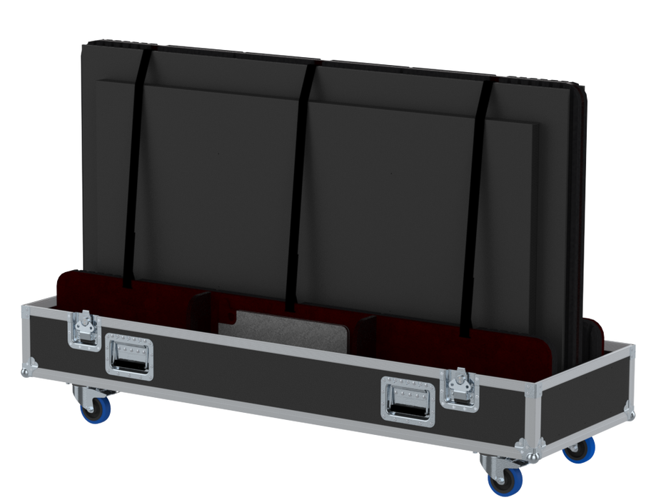 SANTOSOM Display Flight case PRO, 2x Screens 55" a 75", 6x 40"