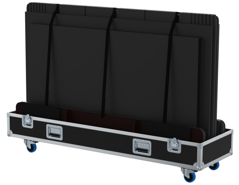 SANTOSOM Display Flight case PRO, 2x Screen 85", 6x 43" Adjust. (1920x160x116