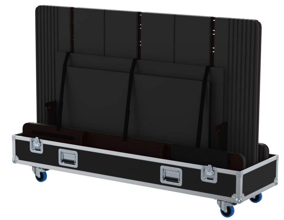 SANTOSOM Display Flight case PRO, 2x Screen 85", 6x 43" Adjust. (1920x160x116