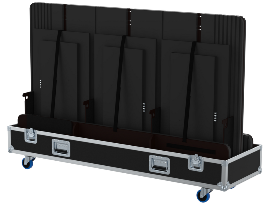 SANTOSOM Display Flight case PRO, 2x Screen 85", 6x 43" Adjust. (1920x160x116