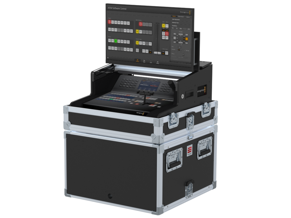 SANTOSOM Lighting controller FC PRO-7, Blackmagic ATEM 1 M/E Advanced Panel