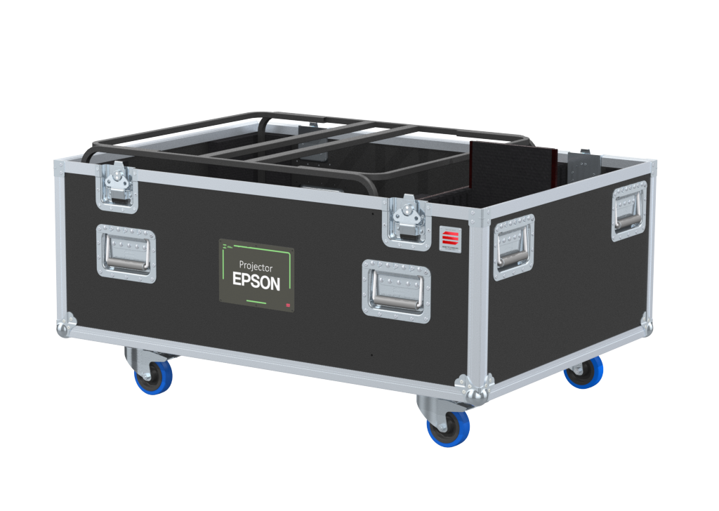 Santosom Video Projector Flight case PRO-2, Frame (840x745x405) + 205 acessórios