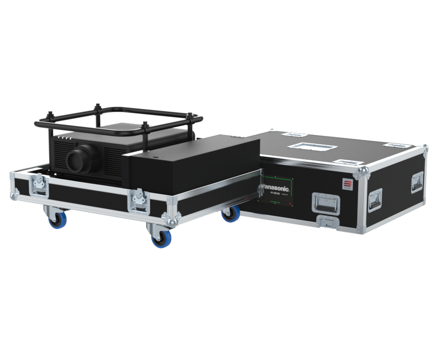 Santosom Video Projector Flight case PRO, Frame Panasonic PT-RZ120 + 3 lens + acess.