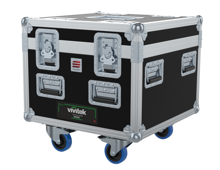 Santosom Video Projector Flight case simple, Vivitek DU5053Z (lens on)